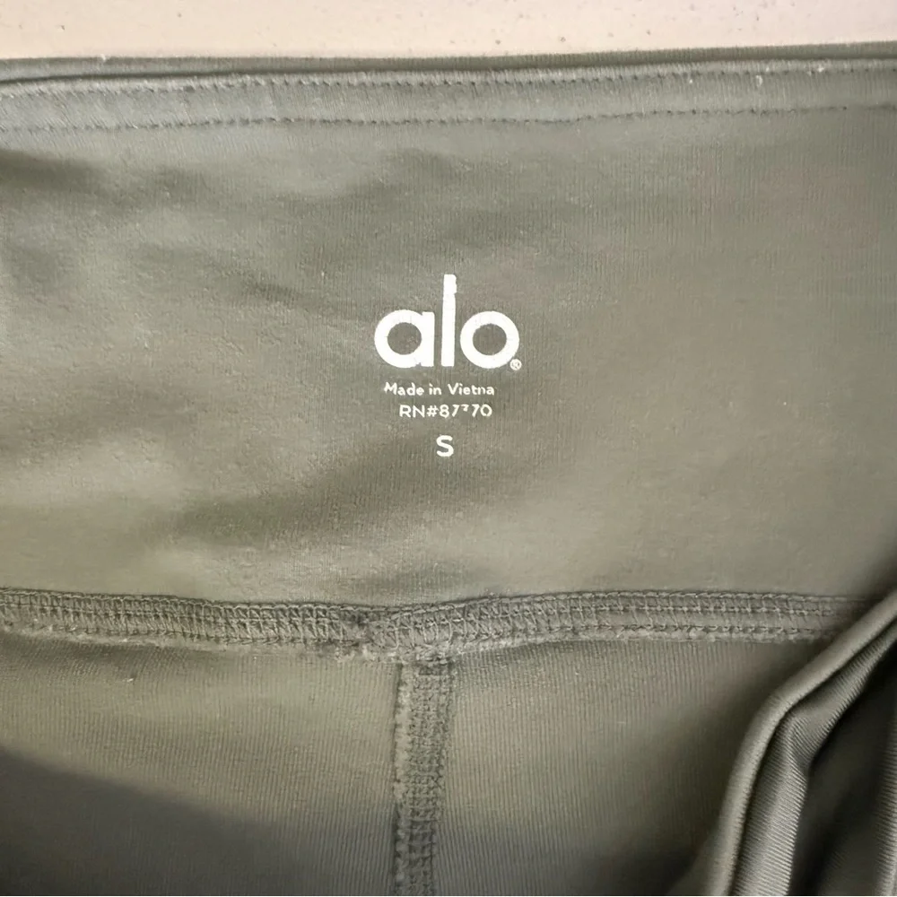 Alo Yoga Women's High Waist Moto Legging Leggings Green Size Small